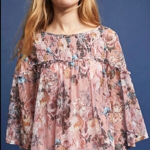 Anthro. AKEMI +‎ KIN Patrizia Pink Rose Flo…